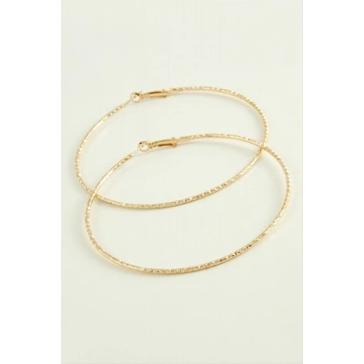 ÇOK SATAN Zikzak Burgulu Metal Halka Küpe 8-9-10 cm