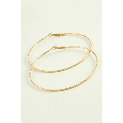 ÇOK SATAN Zikzak Burgulu Metal Halka Küpe 8-9-10 cm