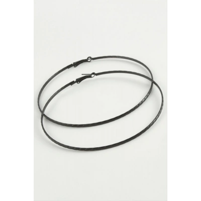 ÇOK SATAN Zincir Desenli Metal Halka Küpe 8-9-10 cm