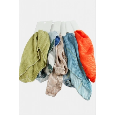 ÇOK SATAN Zr Karışık Pliseli Fular 50 cm