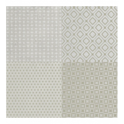 DecoHandy 30x30 cm Kendinden Yapışkanlı  Pvc Karo Mutfak Arası 4 Lü Karışık model  0,36m2