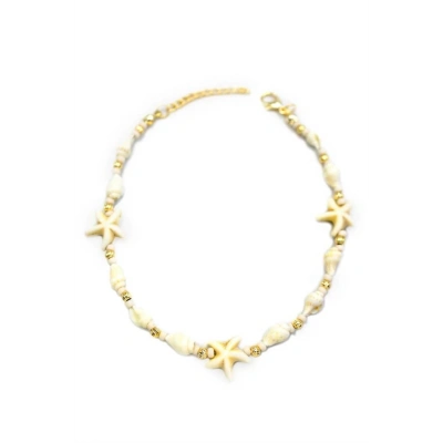 Deniz Kabuğu Halhal - Beyaz