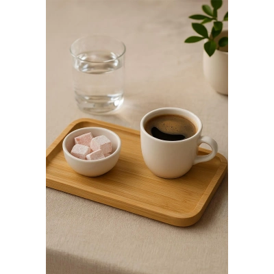 Dikdörtgen Bambu Sunumluk 14x24 cm