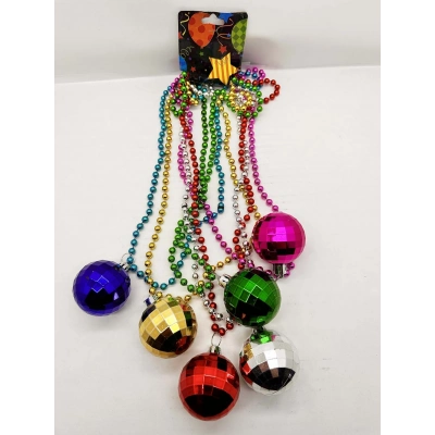 Disko Topu Kolye Seti 6 Adet