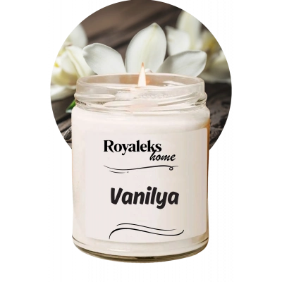 Doğal Özel Seri Kokulu Dekoratif Kavanoz Mum 210 cc - Vanilya - RYL
