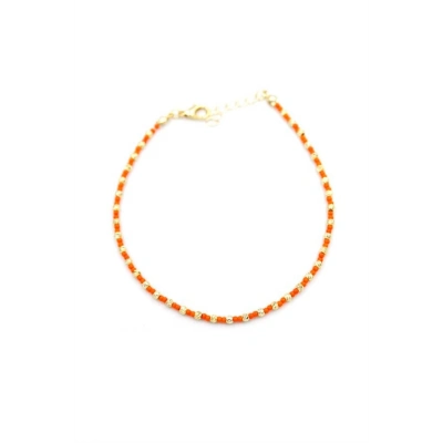 Dorika Boncuk Halhal - Turuncu