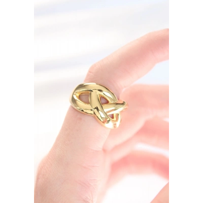 Düğüm Model Gold Renk Ayarlanabilir Yüzük