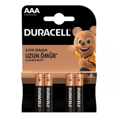 Duracell Lr03/mn2400 Aaa İnce Alkalin Pil (4lü Paket)