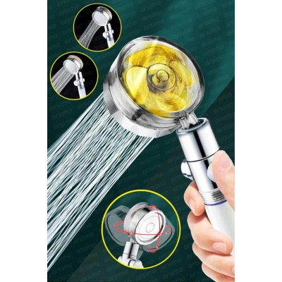 Duş Başlığı Turbo Pervaneli Serinletici Tasarım