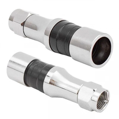 Erkek Sıkmalı Rg11 F Konnektör Compressıon Ctf111 Boğazlı İğneli