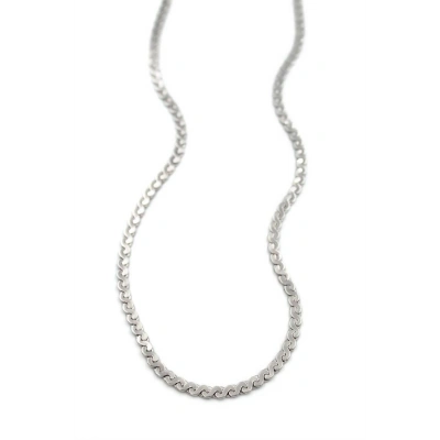 Ezme Zincir Sonsuzluk Kolye - Gümüş