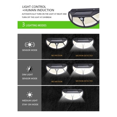 Fonksiyonel Sensörlü 102 Ledli Solar Bahçe Lambası