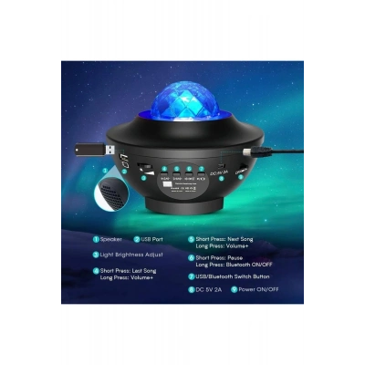 Galaxy Cover Multifonksiyon Projektör