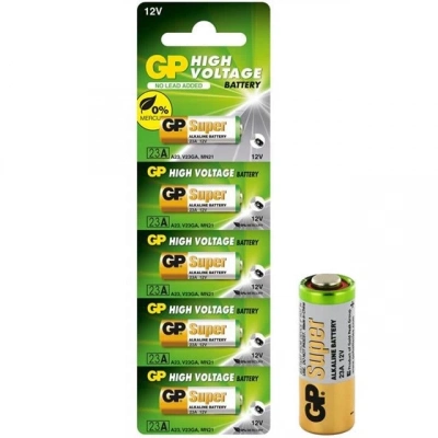 Gp 23a 12v Kalın Alarm Pili (5li Paket)