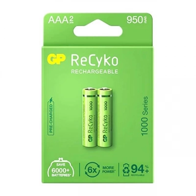 Gp Recyko 950 Mah R03 Aaa Şarjlı 2li Pil