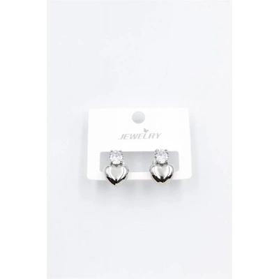 Kalp Küpe - Gümüş