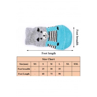 Kedi Köpek Kaydırmaz Örme Çorap