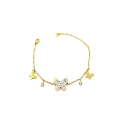 Kelebek Bileklik - Altın