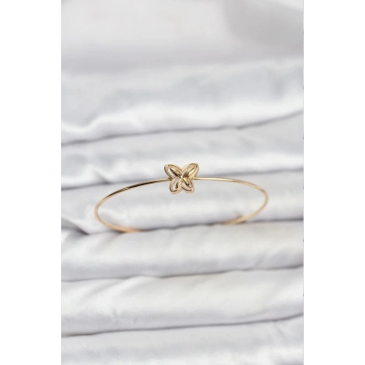 Kelebek Model Gold Renk Bileklik