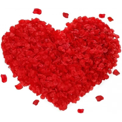 Kırmızı Renk Gül Yaprağı – 5 Paket 500 Adet