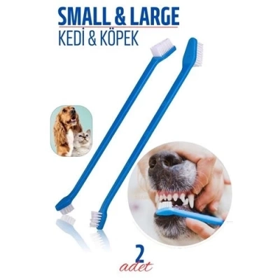 Köpek Ve Kedi Diş Fırçası Küçük Büyük Uçlar 2 ADET