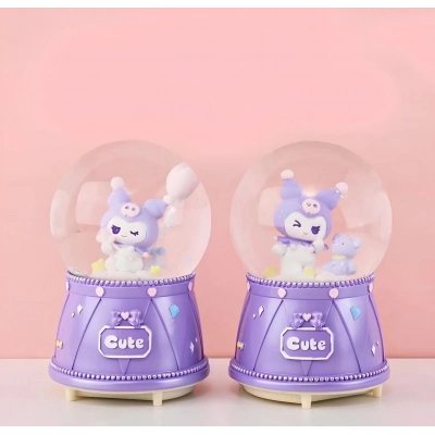 Kuromi Işıklı Müzikli Kar Küresi Orta Boy Alk3118