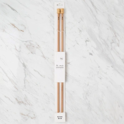 La Mia Whitewood 5.5 mm 36 cm Ahşap Örgü Şişi