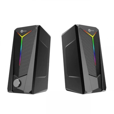 Lenovo Lecoo Ds104 Kablolu Usb + 3.5mm Jack 6w 80db Rgb Işıklı 1+1 Gaming Speaker - Hoparlör