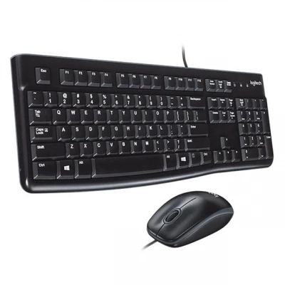 Logitech Mk120 Usb Q Siyah Kablolu Klavye + Mouse Set