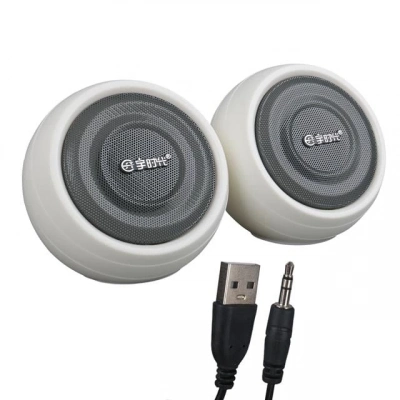 Magicvoice Mv-24845 1+1 Usb Aux Oval Multımedia Ses Sistemi Speaker - Hoparlör 2x3watt