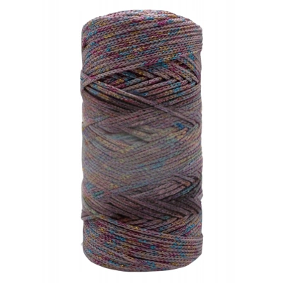 Makrome İpi 3mm Polyester Gri Simli