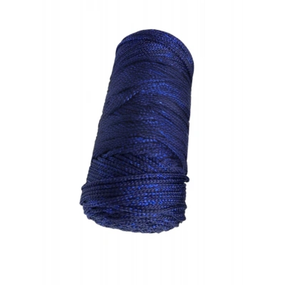 Makrome İpi 3mm Polyester Lacivert Simli