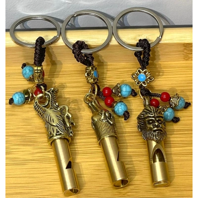 Metal Figürlü Düdük Anahtarlık