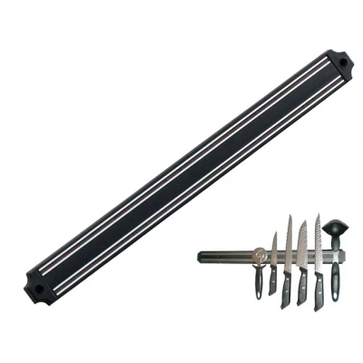 Mıknatıslı Bıçak Tutucu Stand - 49 Cm, Siyah