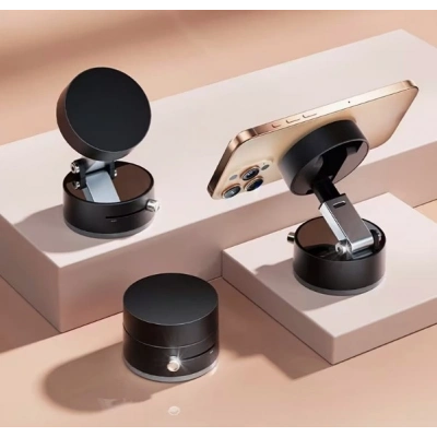 Mıknatıslı Katlanabilir Telefon Tutucu - Torpido ve Cam Uyumlu