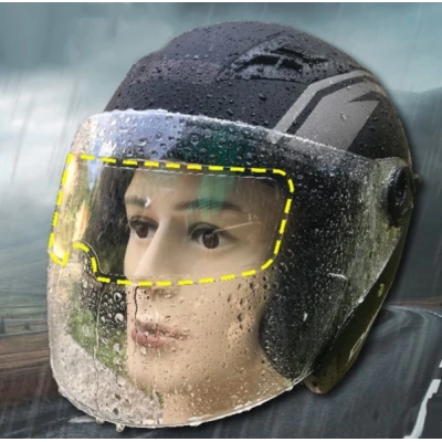 Motosıklet  Kaskı İçın Yağmur Kaydırıcı