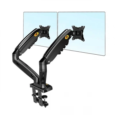North Bayou F160 17-27 Amortisörlü Çift Kol Lcd - Led Monitör Tutucu Askı Aparatı