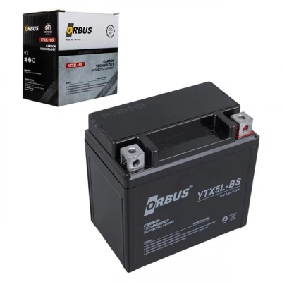 Orbus Ytx5l-bs 12v 5a Motosiklet Aküsü (114 X 70 X 106 Mm) (1.8kg)