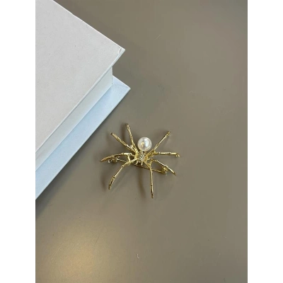 Örümcek Broş - Altın