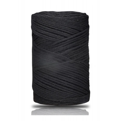 Pamuk Makrome 2 mm Siyah