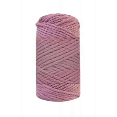 Pamuk Makrome 4 mm İp  Gül Kurusu