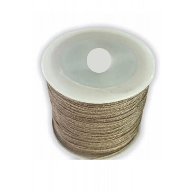 Paraşüt İpi, Bileklik-Kolye örgü ipi 1 mm 50 metre Vizon