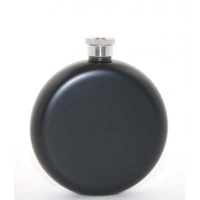 Paslanmaz Çelik Yuvarlak 5 Oz Tekli Matara Alk2678