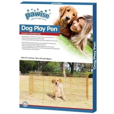 Pawise Metal Köpek Oyun Bahçesi Çiti 8 Parça 91x60 Cm