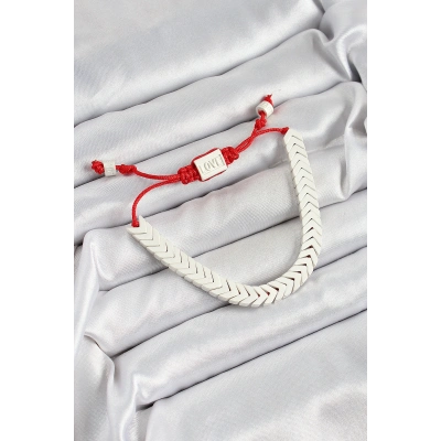 Pirinç Asansörlü Beyaz Juju Kadın Bileklik