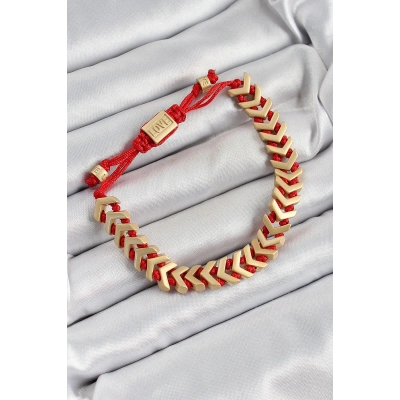 Pirinç Asansörlü Gold Renk Juju Kadın Bileklik