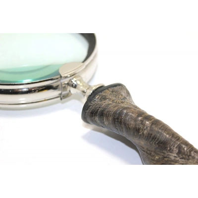 Pirinç Boynuz Saplı Büyüteç Model 2