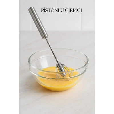 Pistonlu Metal Çırpıcı 30 cm