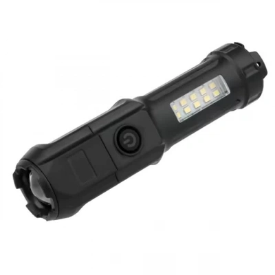 Powermaster 109-b Zoomlu Flash Özellikli Smd Ve Power Led’li Şarjlı Plastik Kasa El Feneri (powerbank Özellikli)