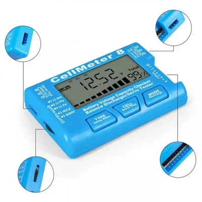 Powermaster Pm-26959 Pil Kapasite Voltaj Test Cihazı Rc 1-8s Lipo Lityum Nımh